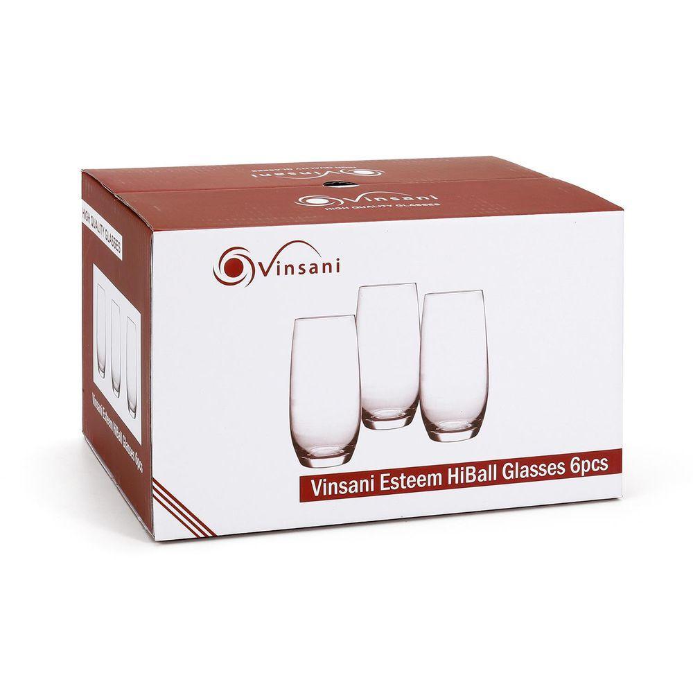 Vinsani Esteem HiBall Glasses 6pcs Vinsani