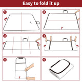 Vinsani Folding Picnic Blanket - Waterproof, Carry Strap Vinsani