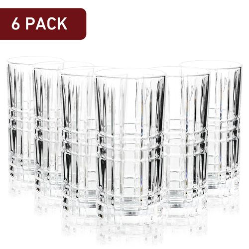 Vinsani Crystal Highball Whisky Glasses - Set of 2 Vinsani