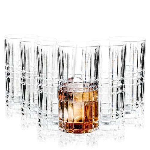 Vinsani Crystal Highball Whisky Glasses - Set of 2 Vinsani