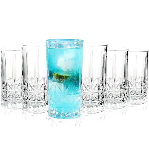 Vinsani Crystal Highball Whisky Glasses - Set of 2 Vinsani