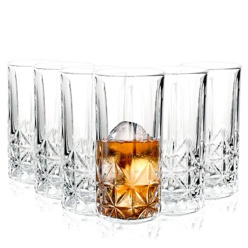 Vinsani Crystal Highball Whisky Glasses - Set of 2 Vinsani