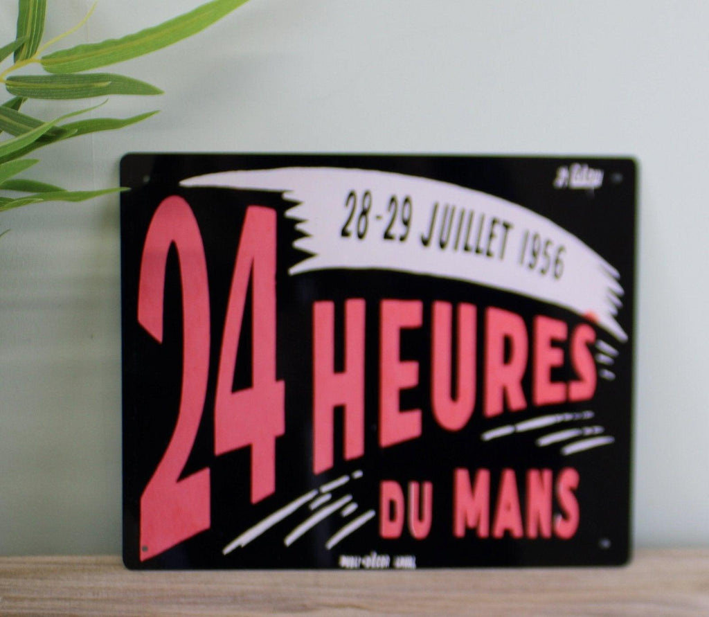 Vintage Metal Sign - 24 Heures Du Mans - Racing Poster Geko Products