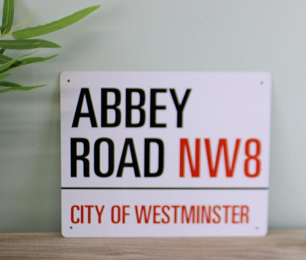 Vintage Metal Sign - Abbey Road, London Street Sign Geko Products