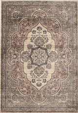 Elegant Vintage Rug with Intricate Floral Patterns in Muted Earth Tones for Home Decor