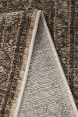 Close-up of a Vintage Rug showcasing intricate patterns and a textured underside