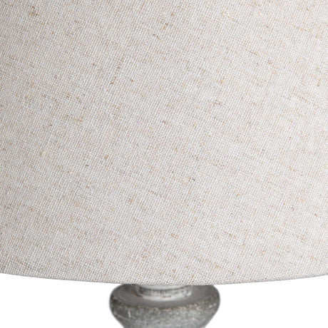 Shades 4 Seasons Rustic White Table Lamp with Fabric Shade Shades 4 Seasons