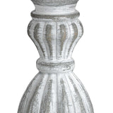 Shades 4 Seasons Rustic White Table Lamp with Fabric Shade Shades 4 Seasons