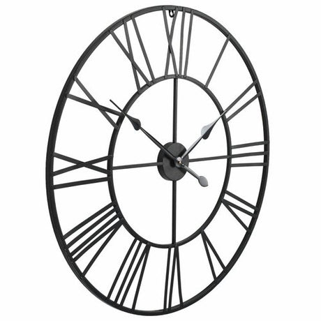 Vintage Wall Clock with Quartz Movement Metal 80 cm XXL vidaXL