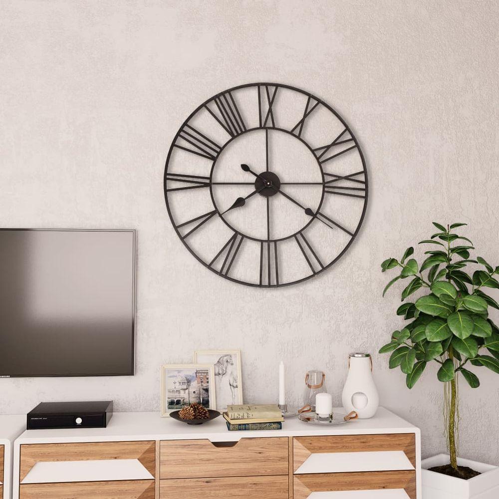 Vintage Wall Clock with Quartz Movement Metal 80 cm XXL vidaXL