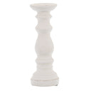 Matt White Small Ceramic Column Candle Holder WHITE CERAMIC Shades 4 Seasons