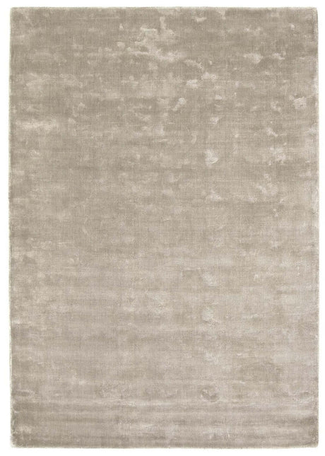 Soft beige Viscose Rug with a smooth texture, perfect for modern home decor