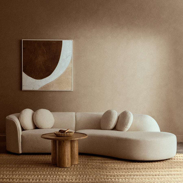Astratto Brown and Natural Textured Wall Art Orsina