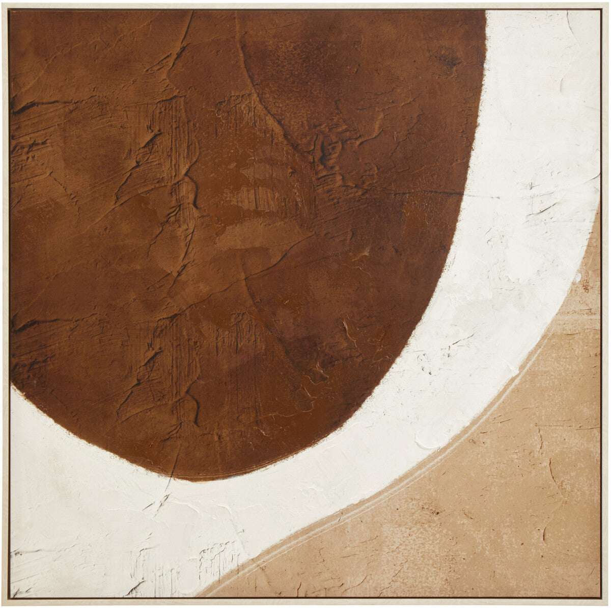 Astratto Brown and Natural Textured Wall Art Orsina