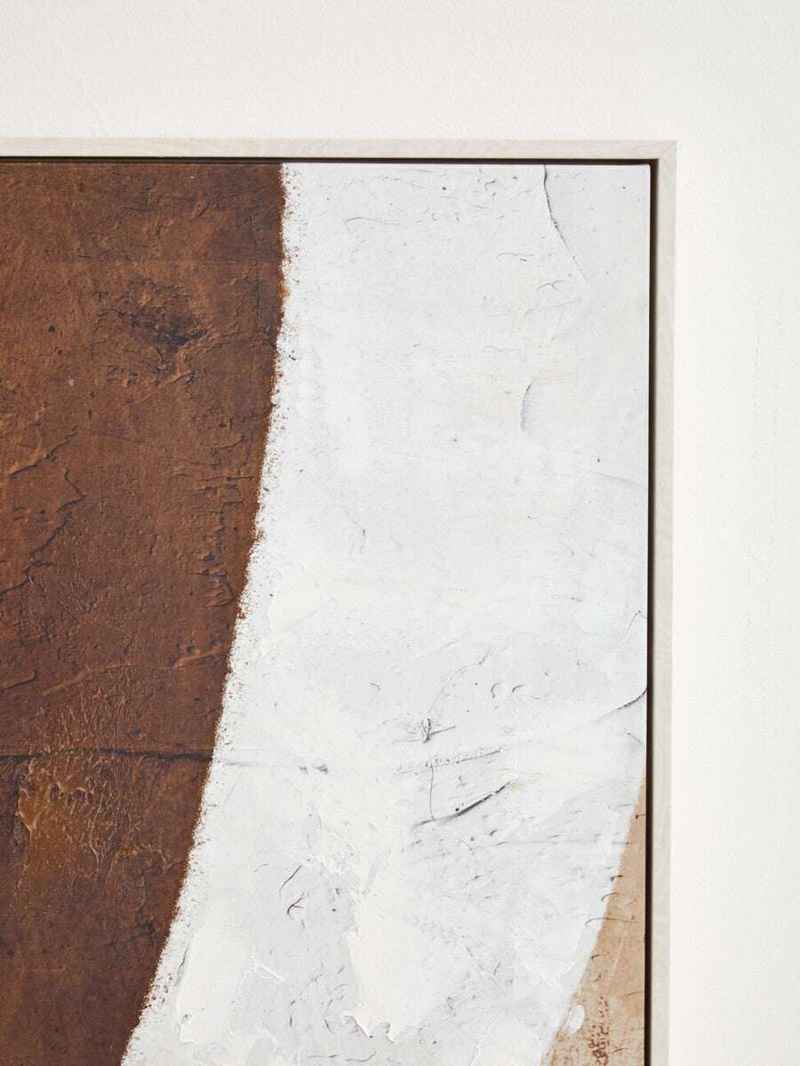 Astratto Brown and Natural Textured Wall Art Orsina