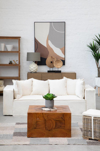 Astratto Neutral Abstract Canvas Wall Art Orsina