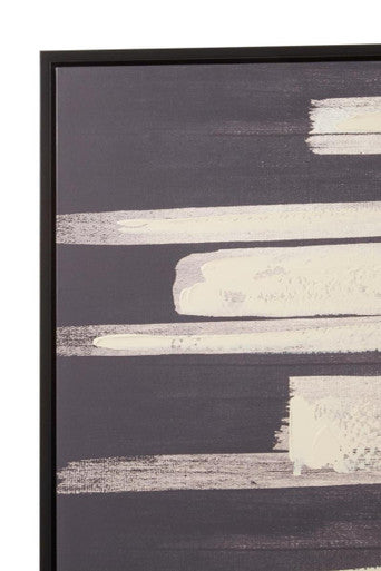 Astratto Black and Natural Canvas Wall Art Orsina