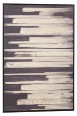 Astratto Black and Natural Canvas Wall Art Orsina