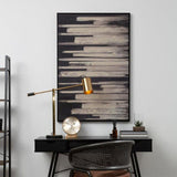 Astratto Black and Natural Canvas Wall Art Orsina