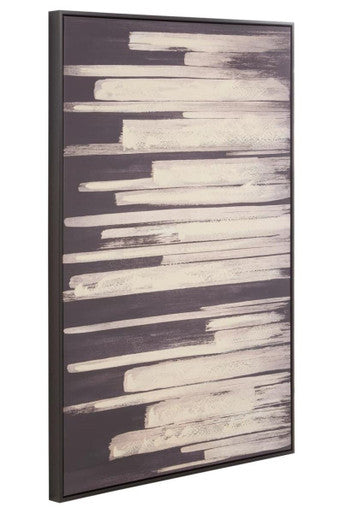 Astratto Black and Natural Canvas Wall Art Orsina