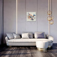 Stylish Wall Art Canvas in a modern living room featuring soft cloud-like designs