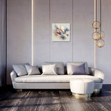 Stylish Wall Art Canvas in a modern living room featuring soft cloud-like designs