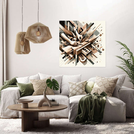 Stylish Wall Art Canvas featuring abstract design, perfect for modern living room decor