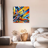 Vibrant abstract Wall Art Canvas featuring dynamic colours, perfect for modern home decor