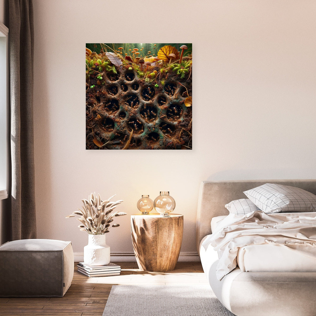 Colourful Wall Art Canvas featuring detailed floral patterns, perfect for modern home decor