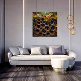 Elegant wall art canvas featuring a nature-inspired design, perfect for modern living spaces.