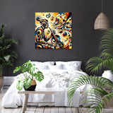 Vibrant Wall Art Canvas featuring abstract musical design perfect for modern home decor