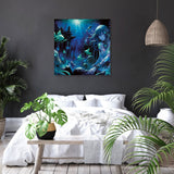 Stunning Wall Art Canvas featuring a mystical underwater scene for modern home decor