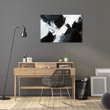 Abstract Wall Art Canvas in Black and White, perfect for modern home decor
