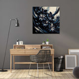 Stylish wall art canvas featuring abstract floral design for modern home decor