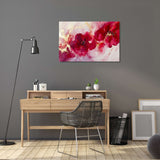 Elegant Wall Art Canvas featuring vibrant red flowers ideal for modern home decor