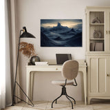 Stunning Wall Art Canvas featuring a mountain landscape in soft hues, perfect for home decoration