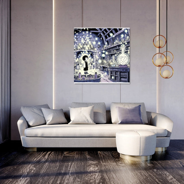 Stylish wall art canvas featuring a whimsical design, perfect for modern home decor