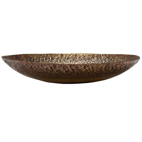 Shades 4 Seasons Decorative Wall Art Plate in a textured bronze finish, perfect for modern home decor