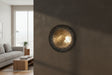 Contemporary Wall Art Plate by Shades 4 Seasons with a textured gold finish for modern interiors