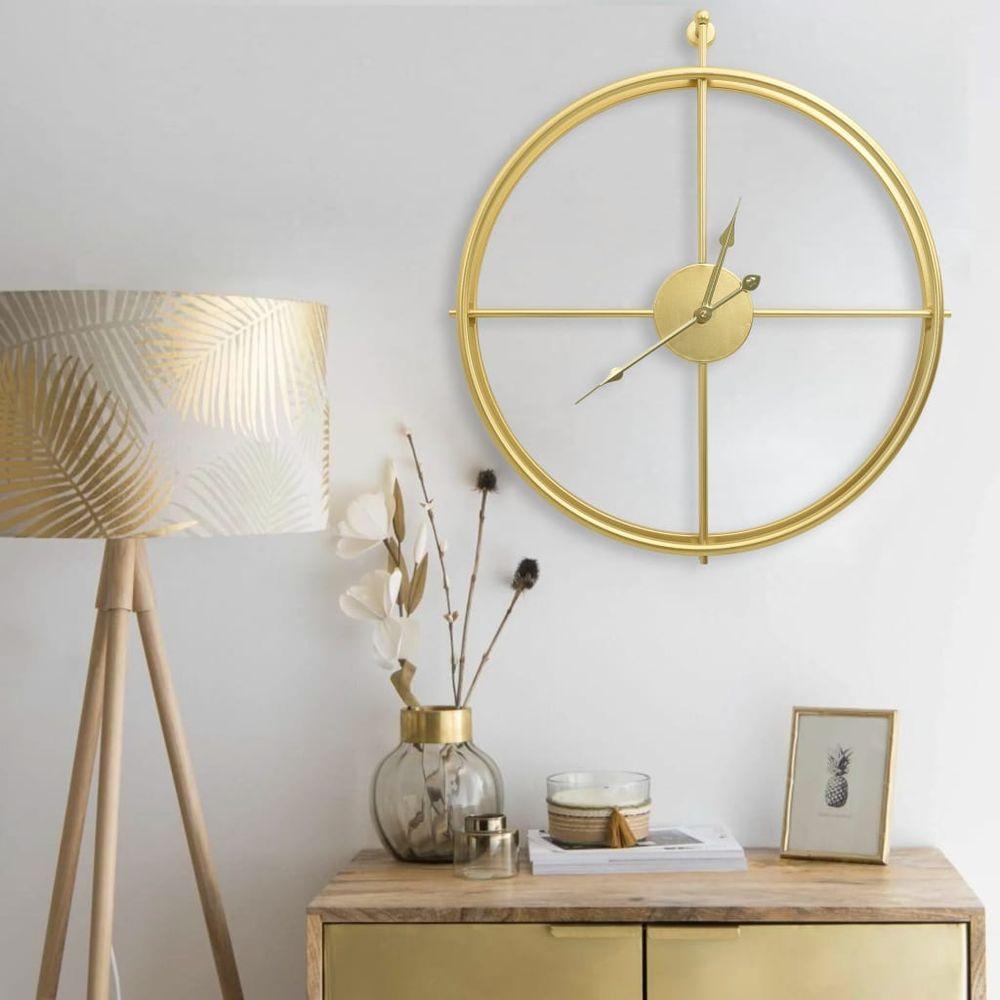 Wall Clock Gold 52 cm Iron vidaXL