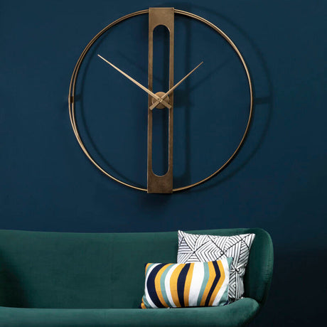 Orsina Modern Wall Clock in Bronze Finish with Minimalist Design for Contemporary Interiors