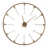 Orsina Wall Clock with a modern design featuring a bold open metal frame and minimalist numerals