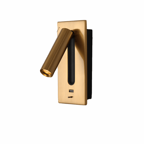 Stylish Light My House gold Wall Light with a modern design and adjustable lamp head