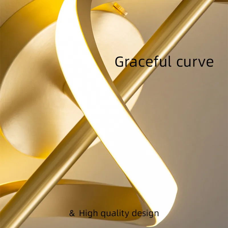Elegant gold Wall Light with a graceful curve and high-quality design for modern interiors