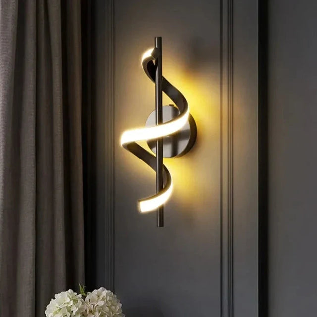 Stylish Wall Light from Light My House featuring a modern twisted design for elegant home decor
