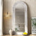 Elegant Nisu Home Wall Mirror with an Arched Design and Wooden Frame for Home Decor