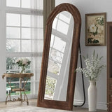 Nisu Home Wall Mirror in a wooden frame, perfect for enhancing natural light in any room