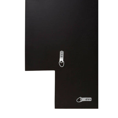 Orsina Wall Mirror with sleek black finish and sturdy wall mounts for easy hanging