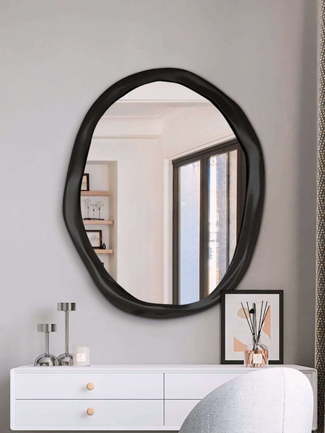 Nisu Home Wall Mirror with a unique organic shape, enhancing modern home decor style