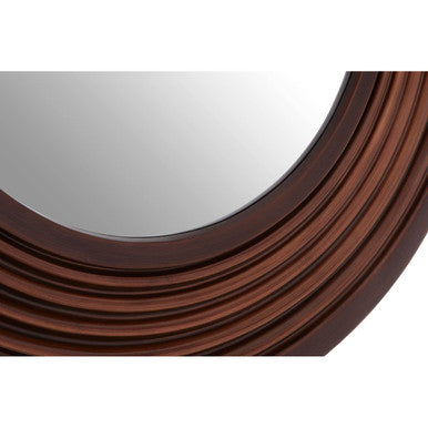 Orsina Wall Mirror with a stylish wooden frame featuring a textured design for hallway decor